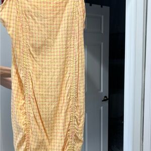 wild fable Yellow and Pink Gingham Mini Dress